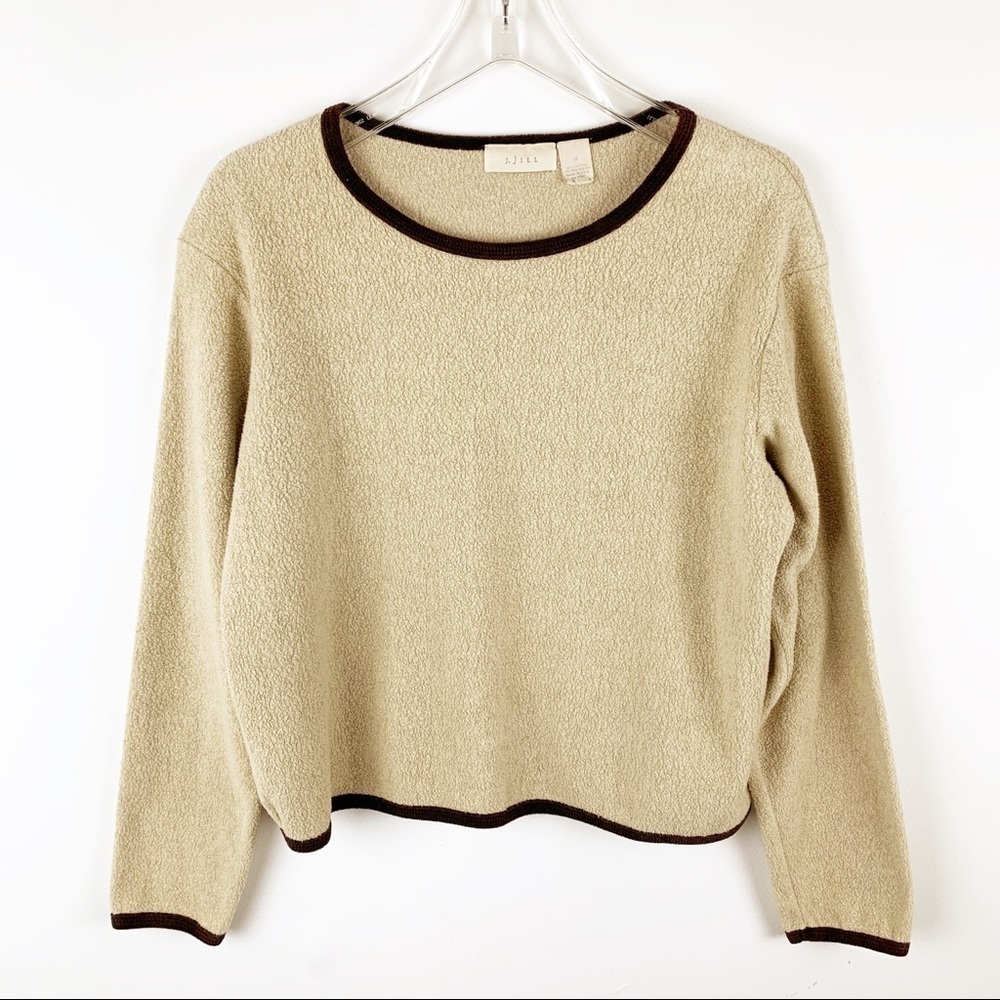 J.JILL Low Pile Teddy Bear Fleece Top Size Medium